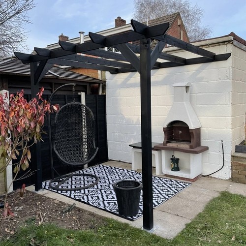 Lean pergola quality timber - lean-to,
