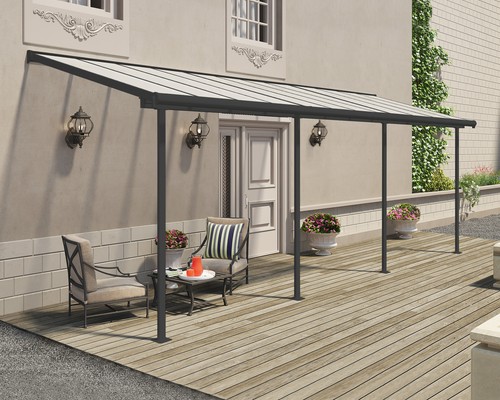 Lean veranda pergola - to,