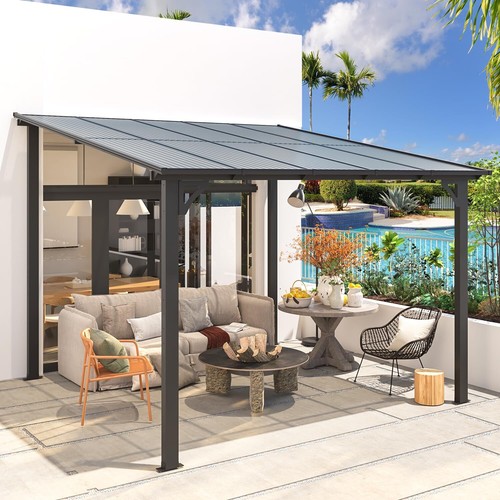 Aluminium lean gazebo - lean-to,