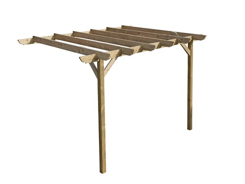 Wooden lean pergola kit - to,