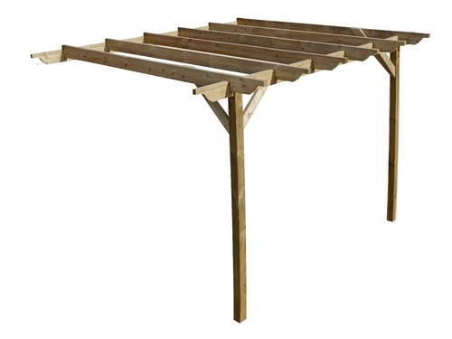 Wall mounted gazebo wooden - mounted,