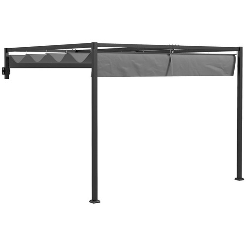 Outsunny lean pergola 3x4m - to,