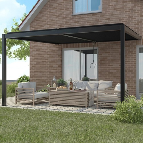 Charcoal veranda pergola - veranda,
