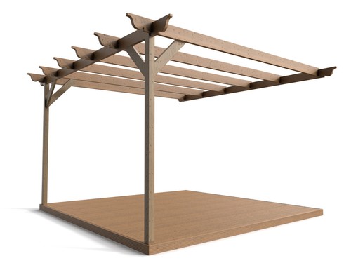 Wall mounted pergola - mounted,