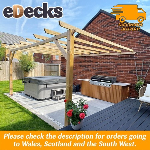 Lean car port pergola - to,