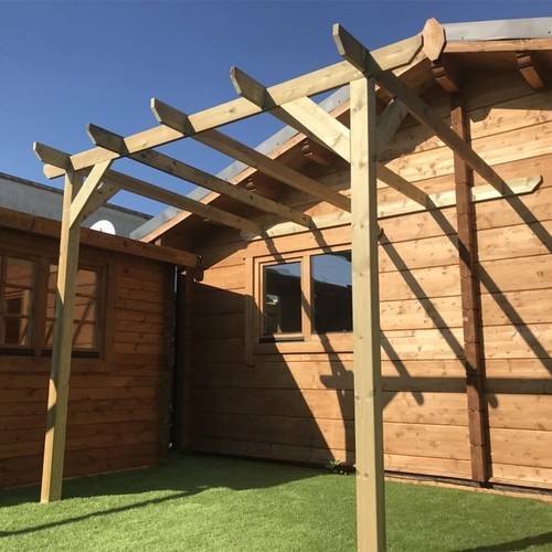 Ground lean pergola kit - pergola,