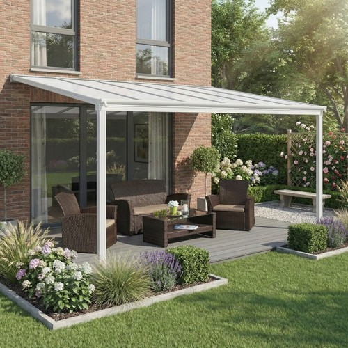 White garden veranda - garden, port